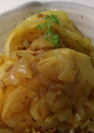 キャベツのケチャ＆ソース煮-レシピのメイン写真