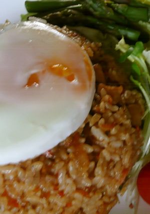 ナシゴレン　黒くて辛い炒飯-レシピのメイン写真