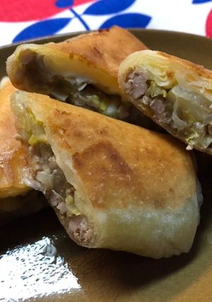 春キャベツと舞茸のカレー風味春巻き-レシピのメイン写真