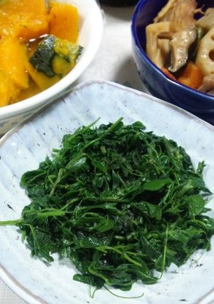 カラスノエンドウ 豆苗に似た風味です。-レシピのメイン写真