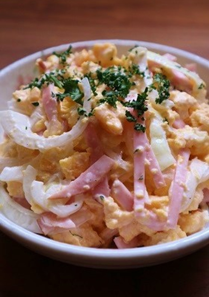 やみつき！「新玉ねぎのたまごサラダ」-レシピのメイン写真