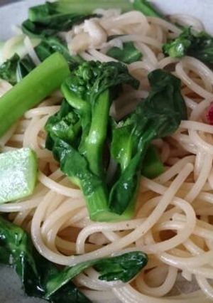 菜の花とアンチョビのペペロンチーノ-レシピのメイン写真