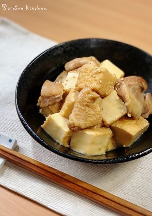 簡単満腹・和食おかず＊鶏肉と厚揚げの煮物-レシピのメイン写真