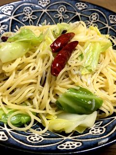 キャベツとしらすのペペロンチーノ-レシピのメイン写真