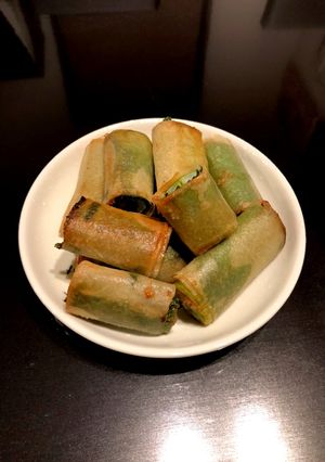 長ネギと大葉の梅肉春巻き-レシピのメイン写真