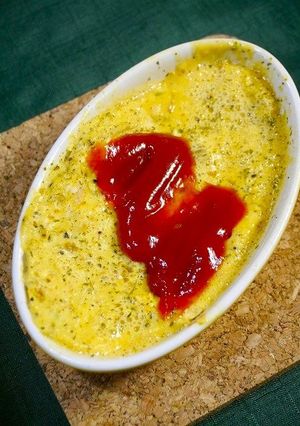 レンジで簡単！卵焼き☆カレー風味-レシピのメイン写真
