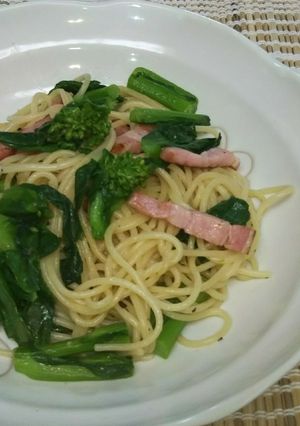 菜の花スパゲッティー-レシピのメイン写真