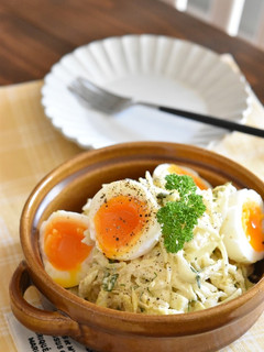 キャベツと卵のごまマヨデリ風サラダ-レシピのメイン写真
