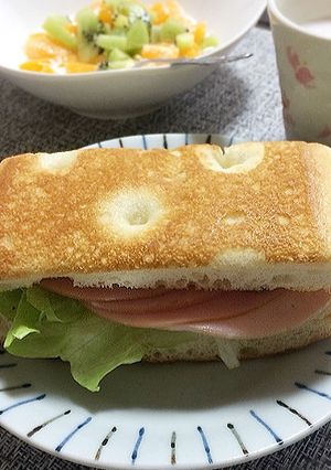 幸せ朝食♪「フォカッチャサンド」-レシピのメイン写真