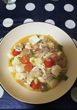 トマトと豚肉のマーボー豆腐-レシピのメイン写真