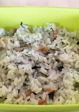 梅わかめの炊き込みご飯。-レシピのメイン写真