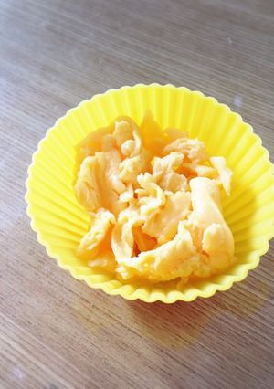 お弁当に☆電子レンジでスクランブルエッグ-レシピのメイン写真