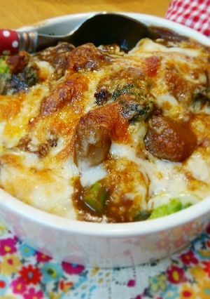 筋トレ飯♡簡単♡ブロッコリーカレー焼き-レシピのメイン写真