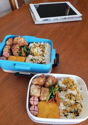 つくねと高野豆腐の塩唐揚げ弁当-レシピのメイン写真