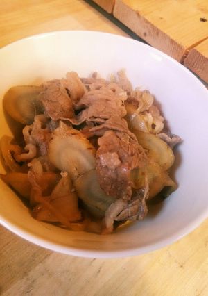 牛コマとごぼうの旨煮-レシピのメイン写真
