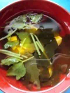 豆腐とみつばのすまし汁-レシピのメイン写真