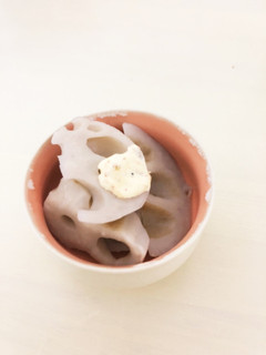 おつまみ☆塩茹で蓮根☆七味マヨ添え-レシピのメイン写真