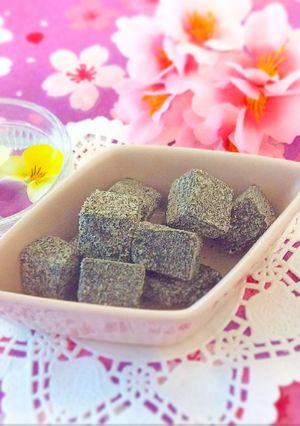 牛乳で作る☆黒ごまの生チョコ♬-レシピのメイン写真