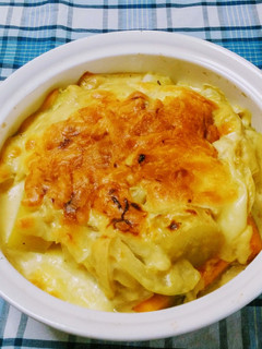 薩摩芋と南瓜のカレーソースグラタン☆-レシピのメイン写真