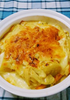 薩摩芋と南瓜のカレーソースグラタン☆-レシピのメイン写真