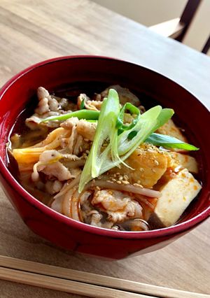 糖質OFF!簡単一汁食(キムチ味)-レシピのメイン写真