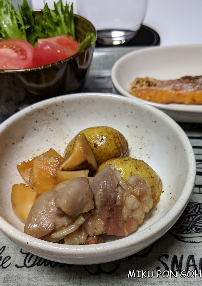新じゃがと塩豚の煮物-レシピのメイン写真