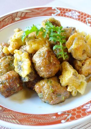 春キャベツ入り肉団子の甘酢あん♪-レシピのメイン写真