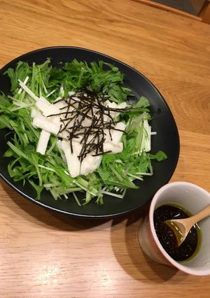 シャキシャキ長芋と水菜のサラダ-レシピのメイン写真