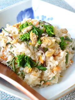 アサリと山菜の炊き込みおこわ♪-レシピのメイン写真