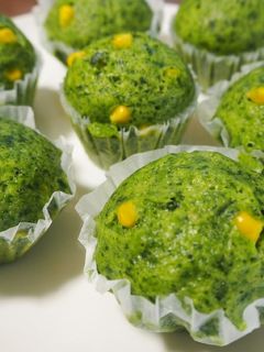 ほうれん草とコーンの蒸しパン-レシピのメイン写真