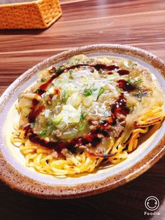 鍋の残りであんかけ焼きそば-レシピのメイン写真