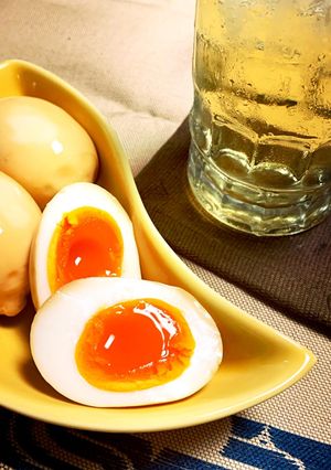 ウイスキー入り半熟味付け卵-レシピのメイン写真