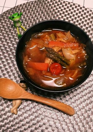 野菜たっぷり旨辛酢ープ♪代謝アップ☆-レシピのメイン写真