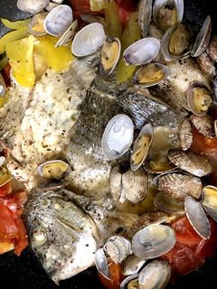 あさりと白身魚のアクアパッツァ-レシピのメイン写真