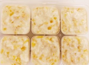 離乳食中期☆おさつバナナのミルクパン粥-レシピのメイン写真