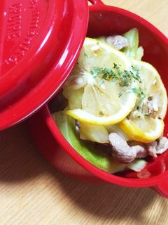 *15分*豚とキャベツのレモンソース炒め-レシピのメイン写真