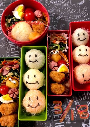 小学生兄妹&母会社弁当〜！-レシピのメイン写真