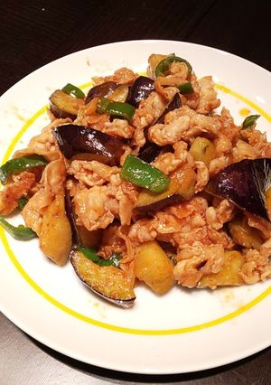 簡単★ナスと豚肉のケチャップぽん酢炒め-レシピのメイン写真