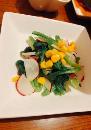 簡単 ラディッシュ、小松菜料理-レシピのメイン写真