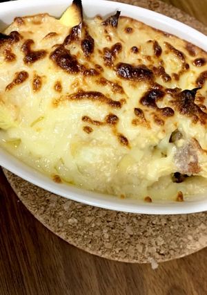 固くなったフランスパンでグラタン！-レシピのメイン写真