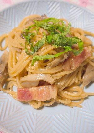 舞茸とベーコンの和風パスタ-レシピのメイン写真
