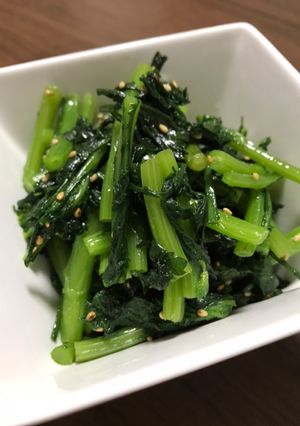 お肉と一緒に☆簡単！春菊のナムル-レシピのメイン写真