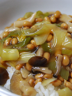 納豆としめじのあんかけご飯-レシピのメイン写真