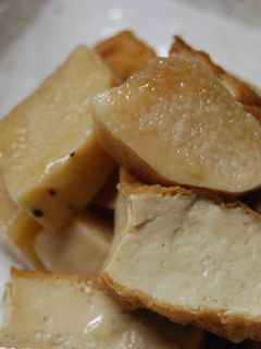 山芋と厚揚げの簡単煮物-レシピのメイン写真