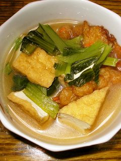 小松菜と厚揚げの煮物-レシピのメイン写真