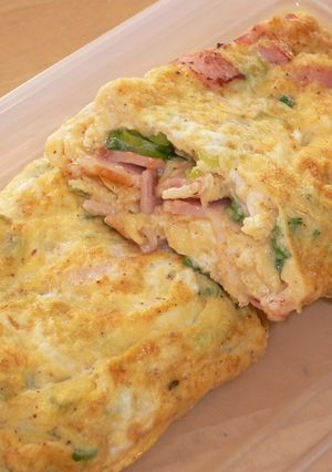 *ベーコンとねぎの卵焼き*-レシピのメイン写真