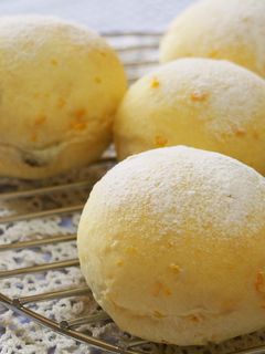 白パンのみかんの皮甘煮とレーズンのパン♪-レシピのメイン写真