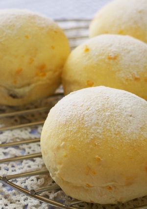 白パンのみかんの皮甘煮とレーズンのパン♪-レシピのメイン写真