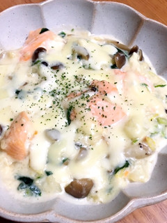 鮭とほうれん草のクリームグラタン-レシピのメイン写真