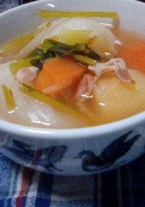 かぶと新玉ねぎの春スープ-レシピのメイン写真